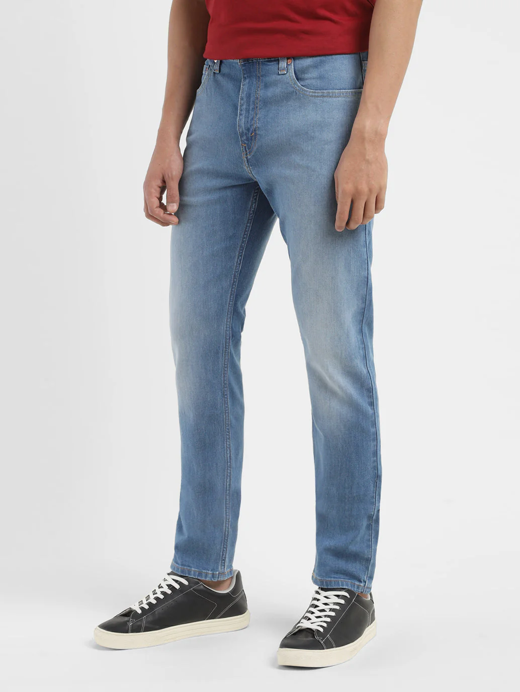 Men's 512 Blue Slim Tapered Fit Mid Rise Jeans - Image 5