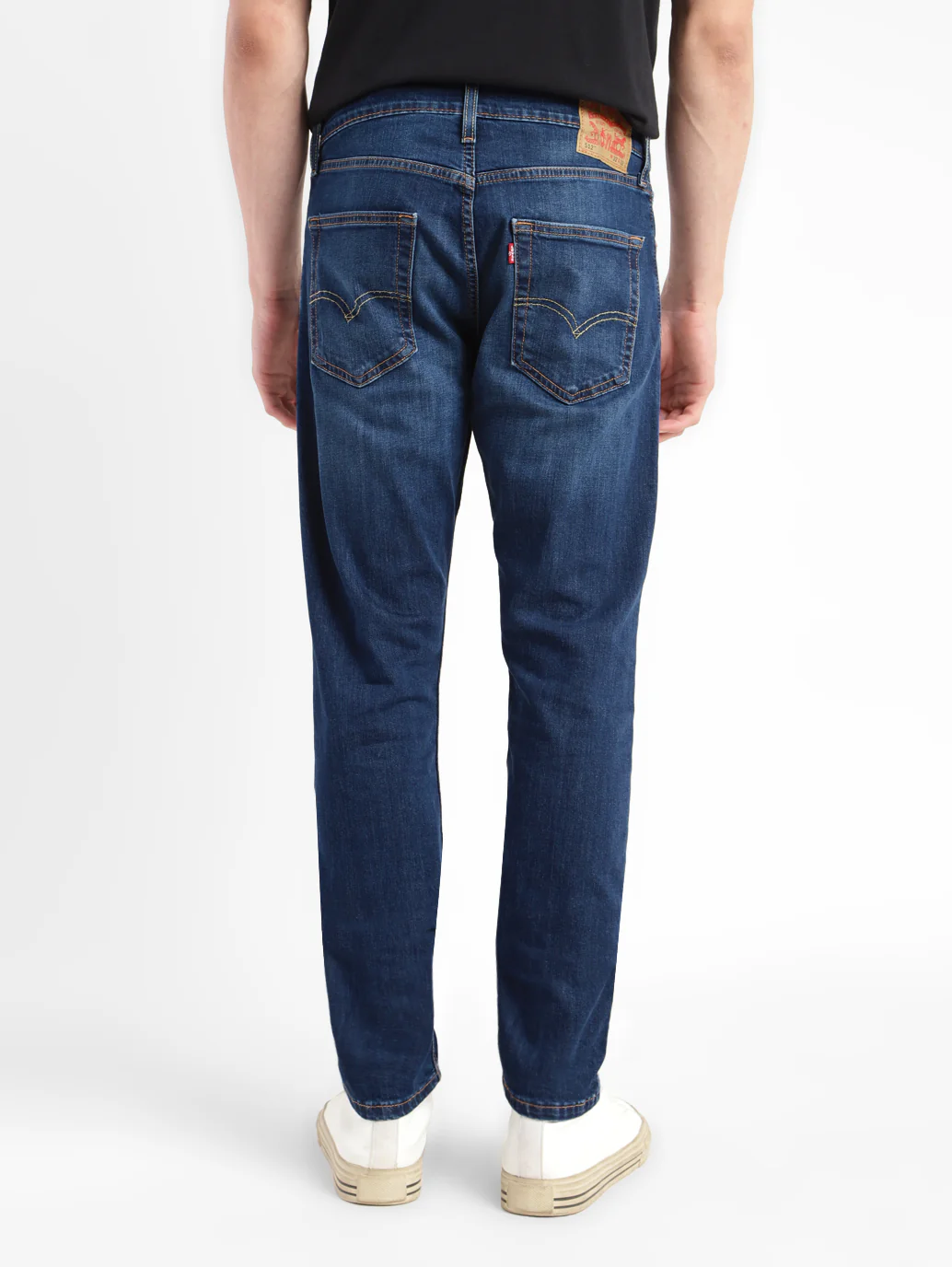 Men's 512 Navy Blue Slim Tapered Fit Mid Rise Jeans - Image 3