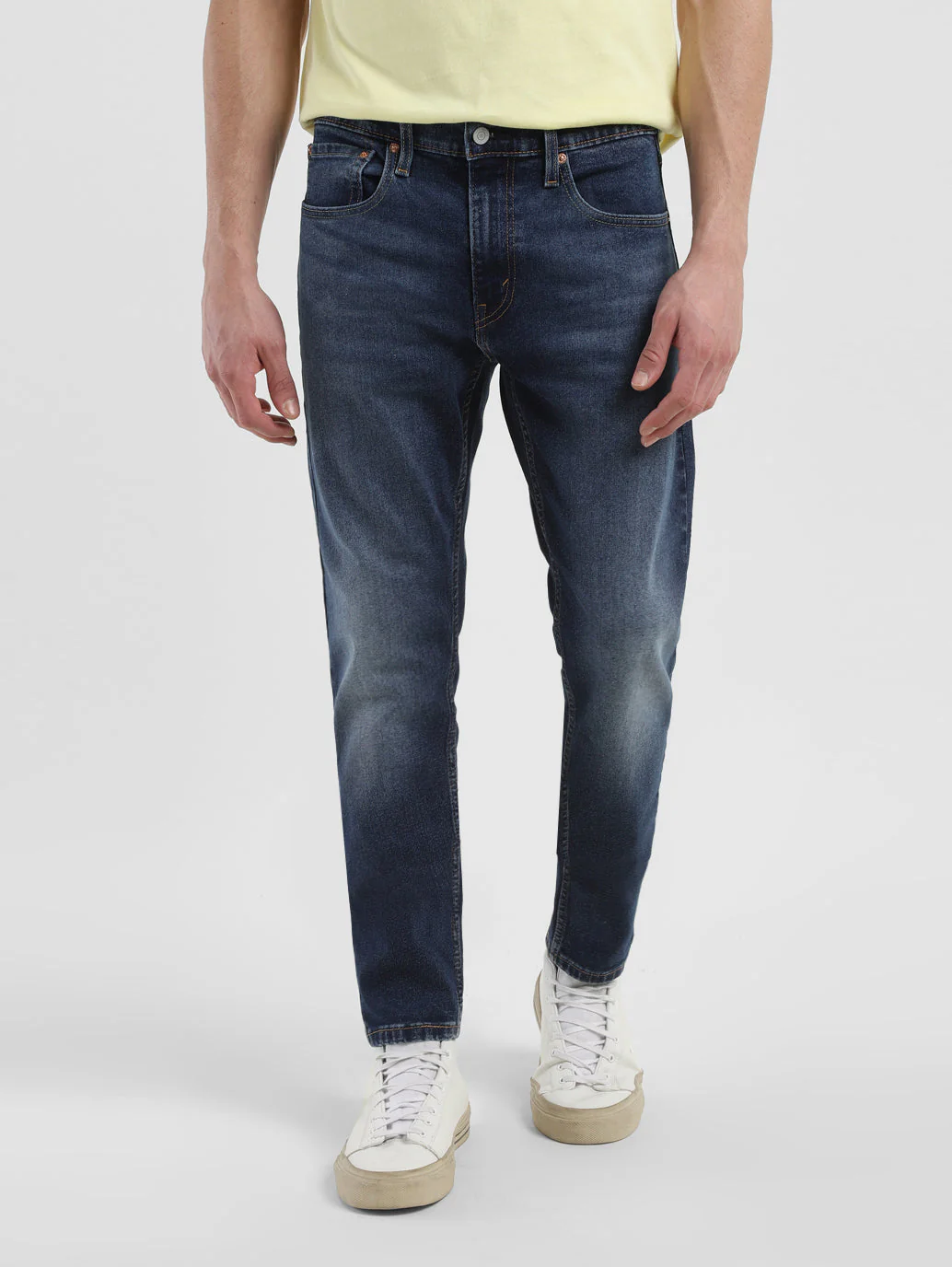 Men's 512 Navy Blue Slim Tapered Fit Mid Rise Jeans - Image 2
