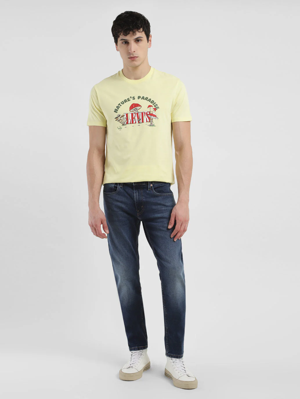 Men's 512 Navy Blue Slim Tapered Fit Mid Rise Jeans - Image 8