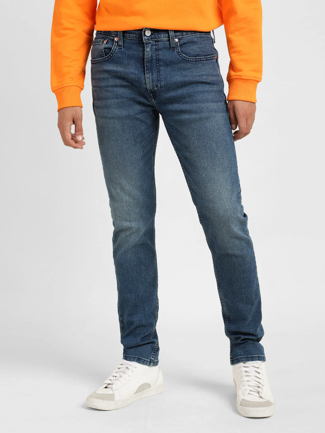 Men's 512 Blue Slim Tapered Fit Mid Rise Jeans - Image 2