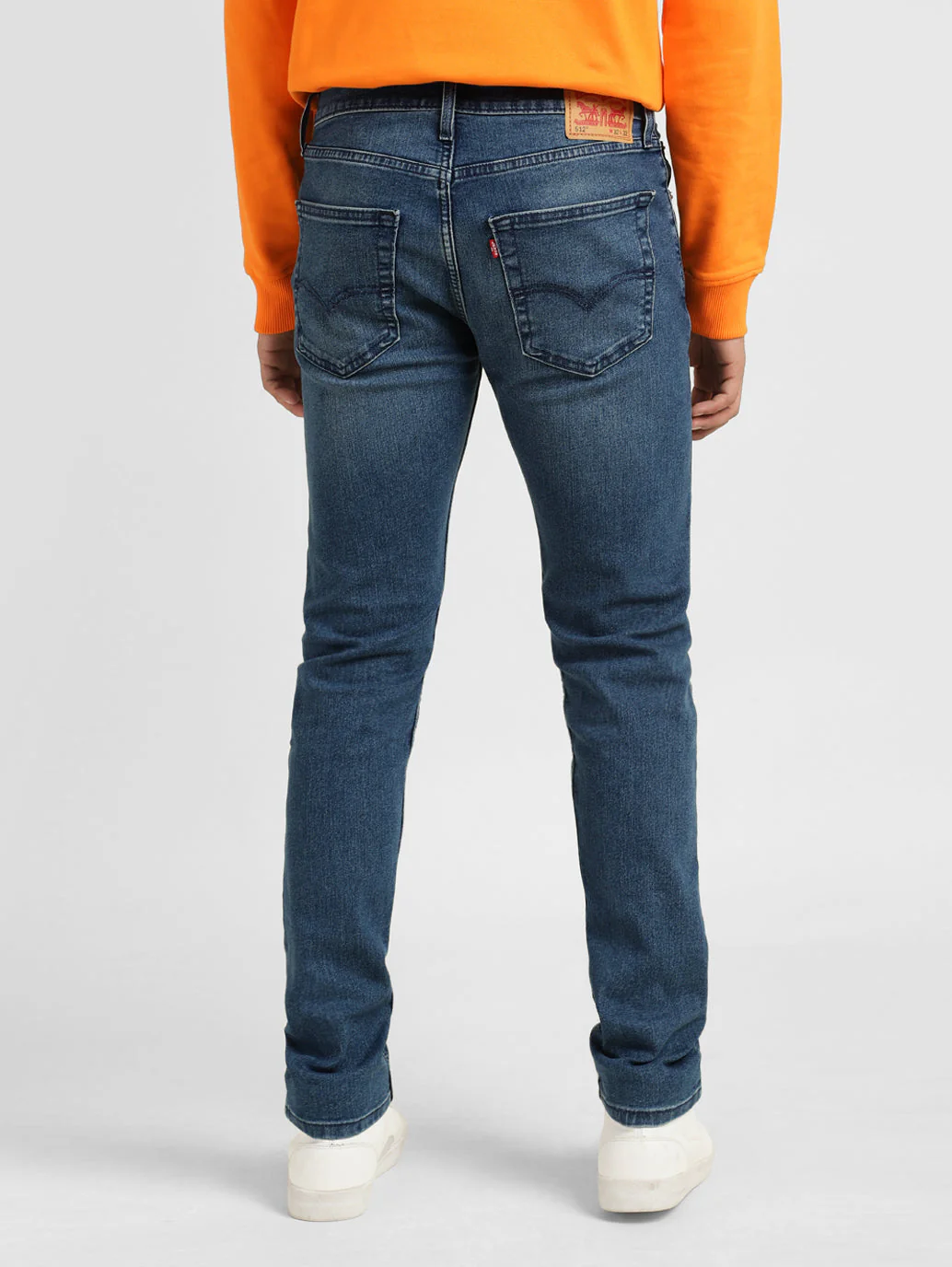 Men's 512 Blue Slim Tapered Fit Mid Rise Jeans - Image 3