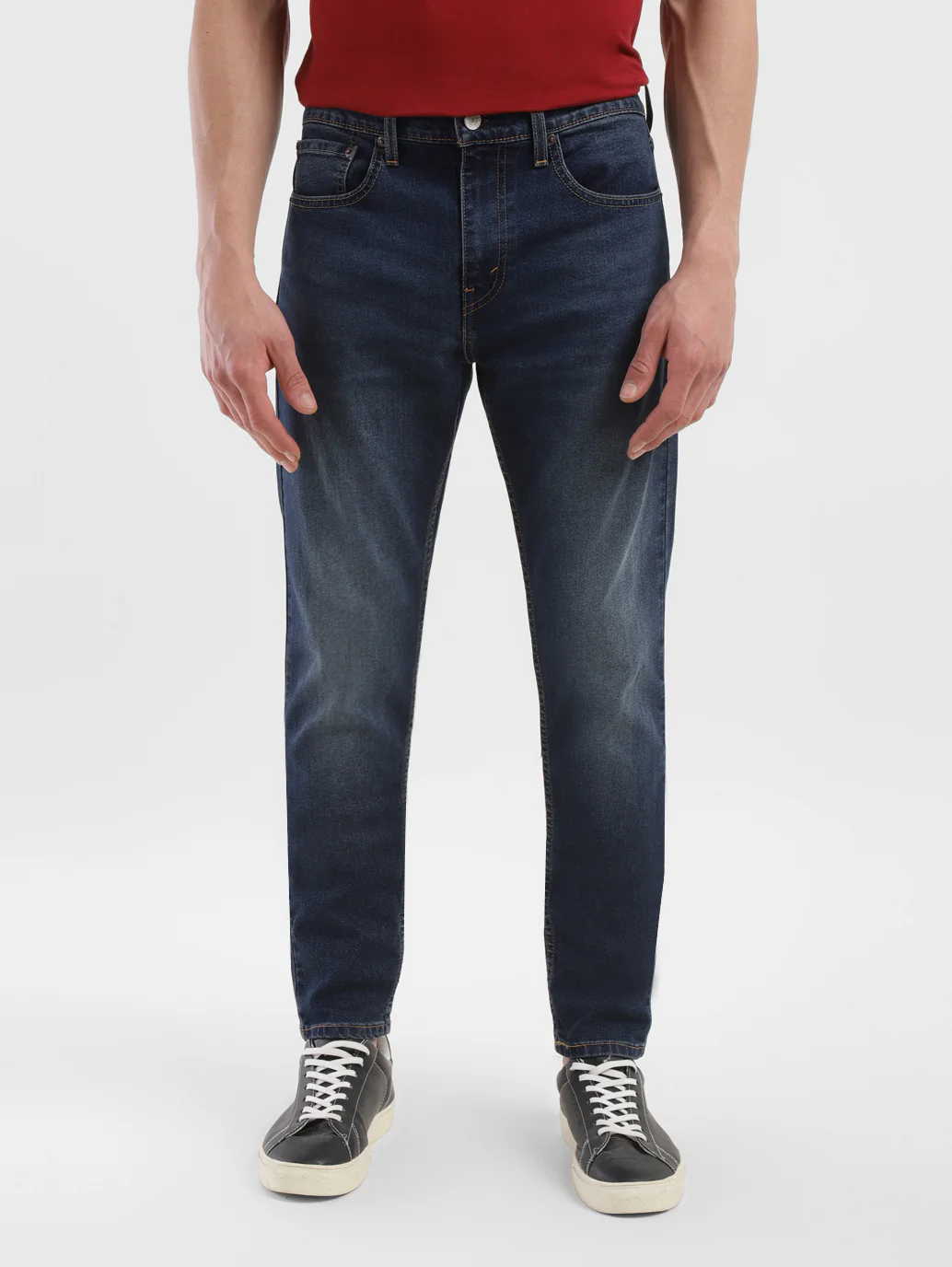 Men's 512 Navy Blue Slim Tapered Fit Mid Rise Jeans - Image 3