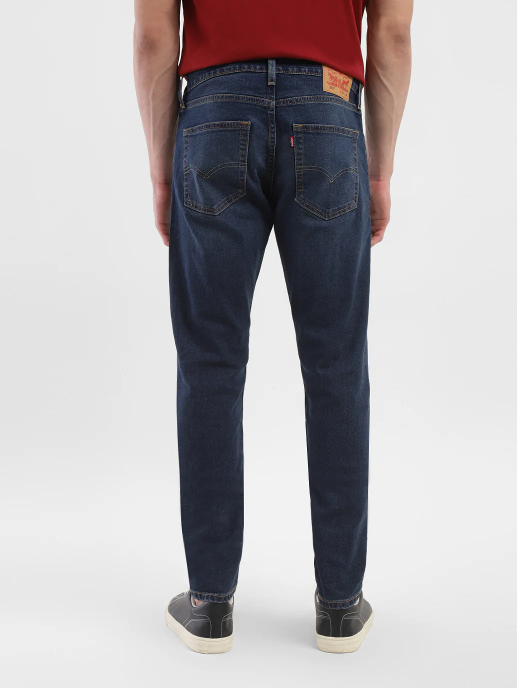 Men's 512 Navy Blue Slim Tapered Fit Mid Rise Jeans - Image 5