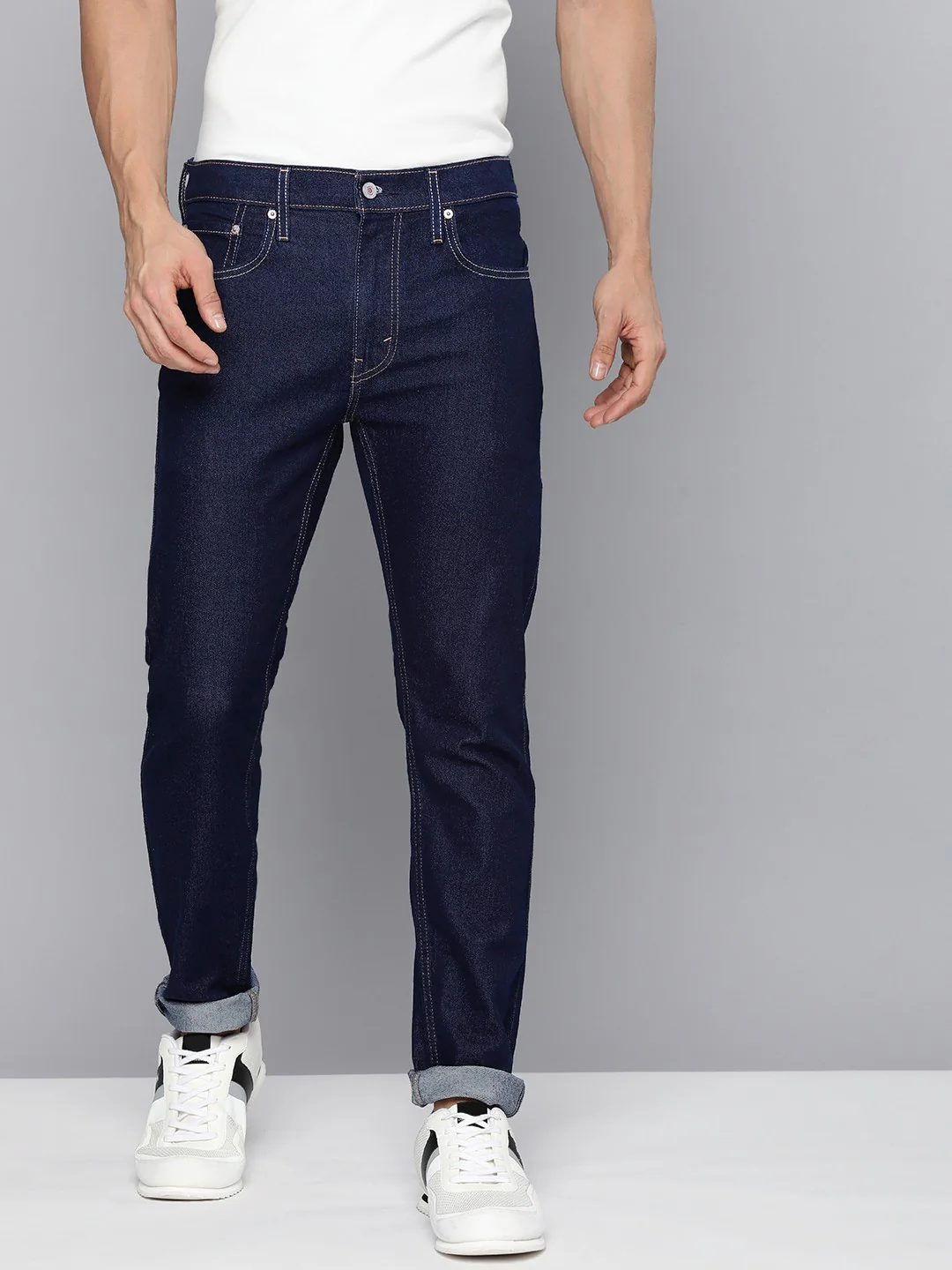 Men's 512 Blue Slim Tapered Fit Mid Rise Jeans - Image 2