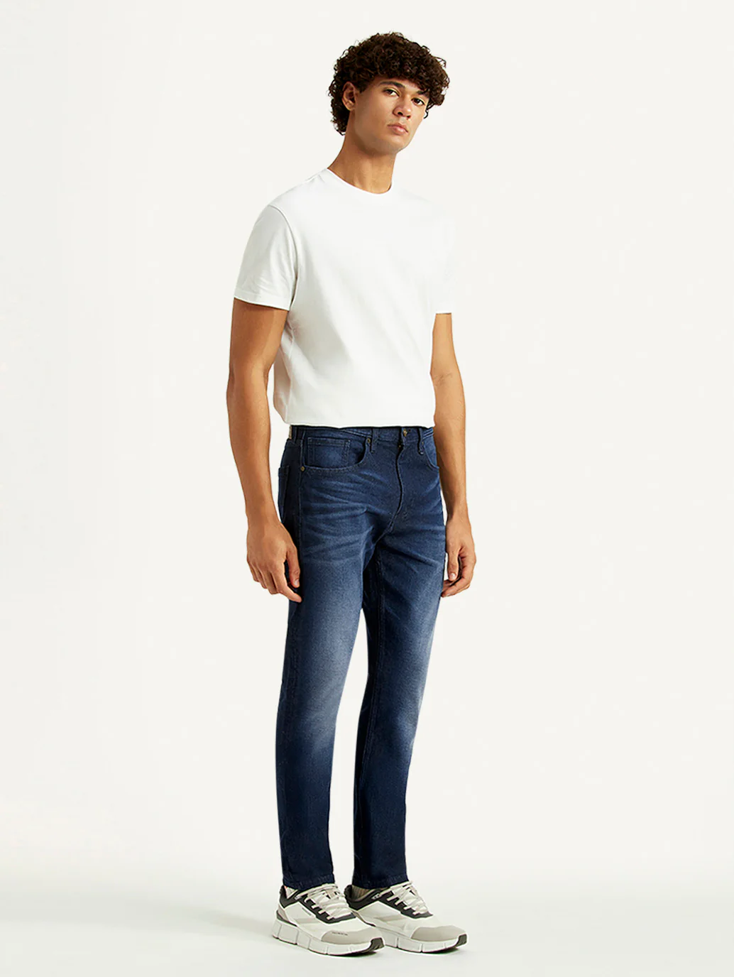Men's 512 Navy Slim Tapered Fit Mid Rise Jeans - Image 6