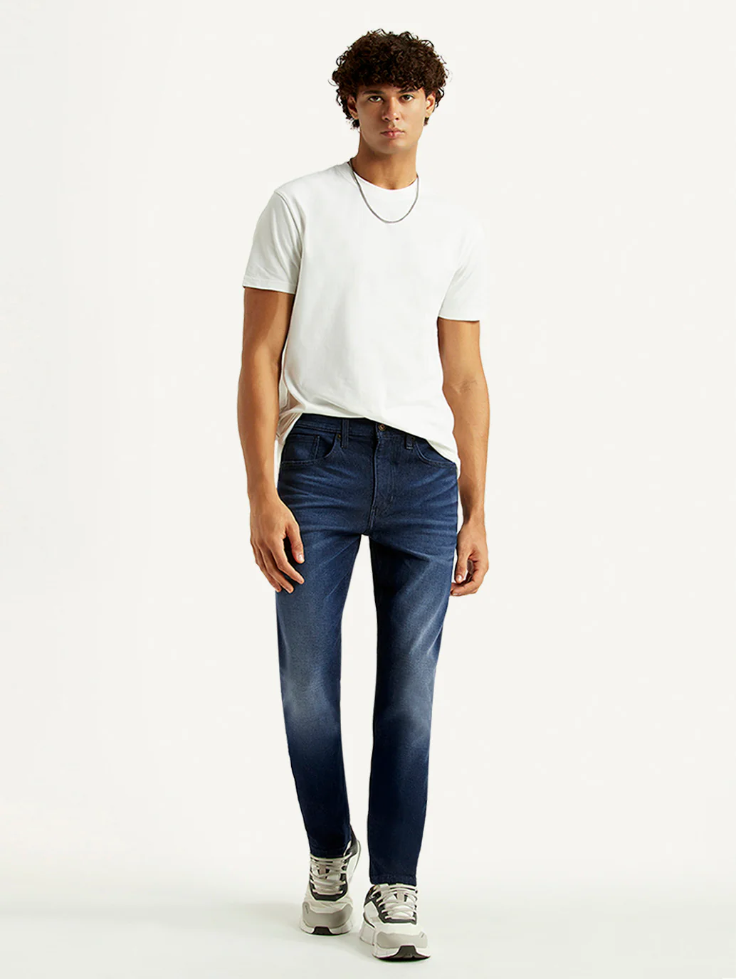 Men's 512 Navy Slim Tapered Fit Mid Rise Jeans - Image 7