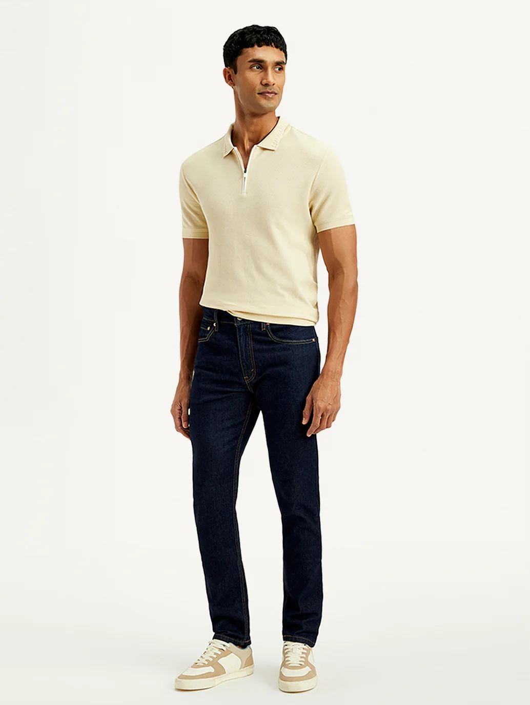 Men's 512 Navy Slim Tapered Fit Mid Rise Jeans - Image 7