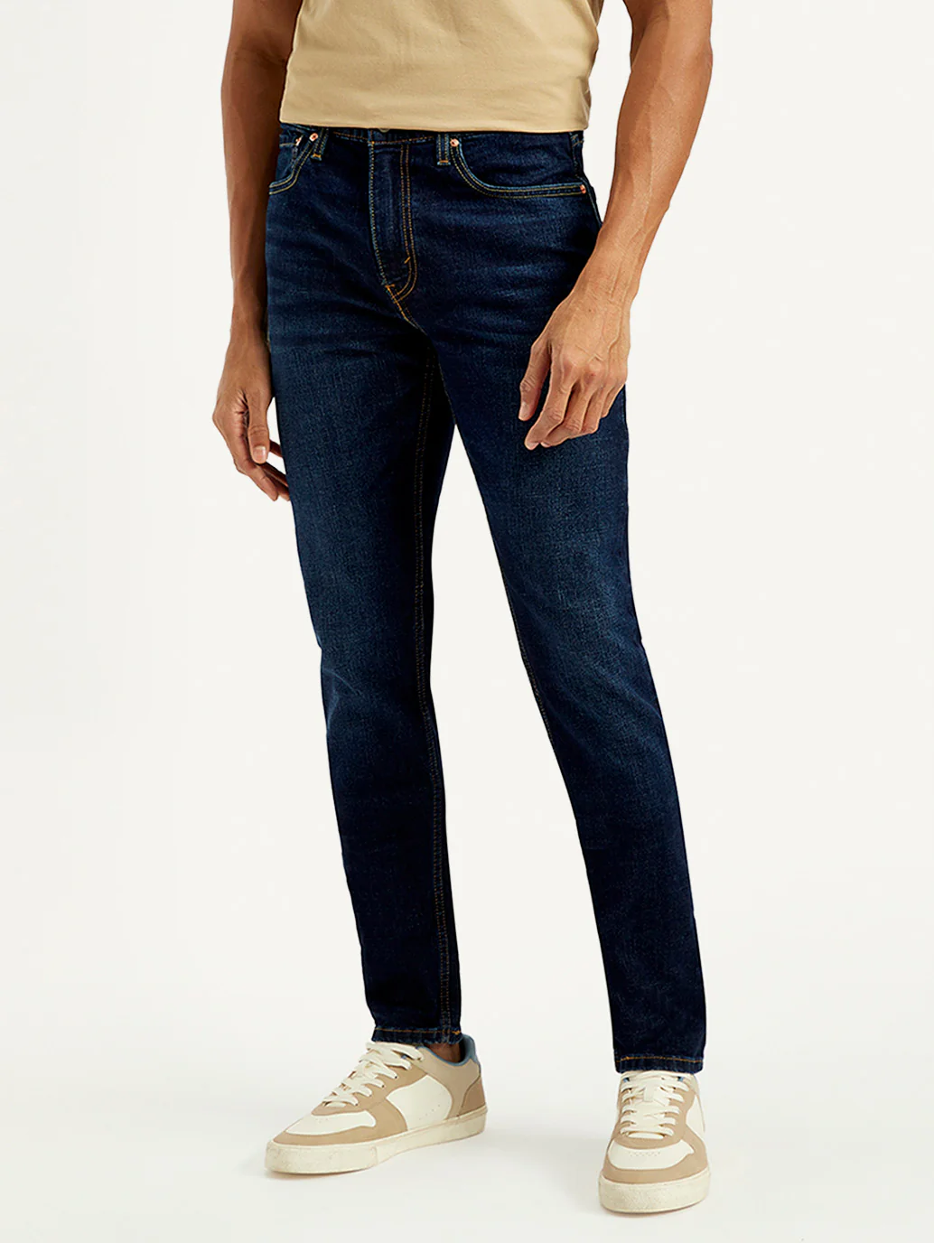Men's 512 Navy Slim Tapered Fit Mid Rise Jeans - Image 2