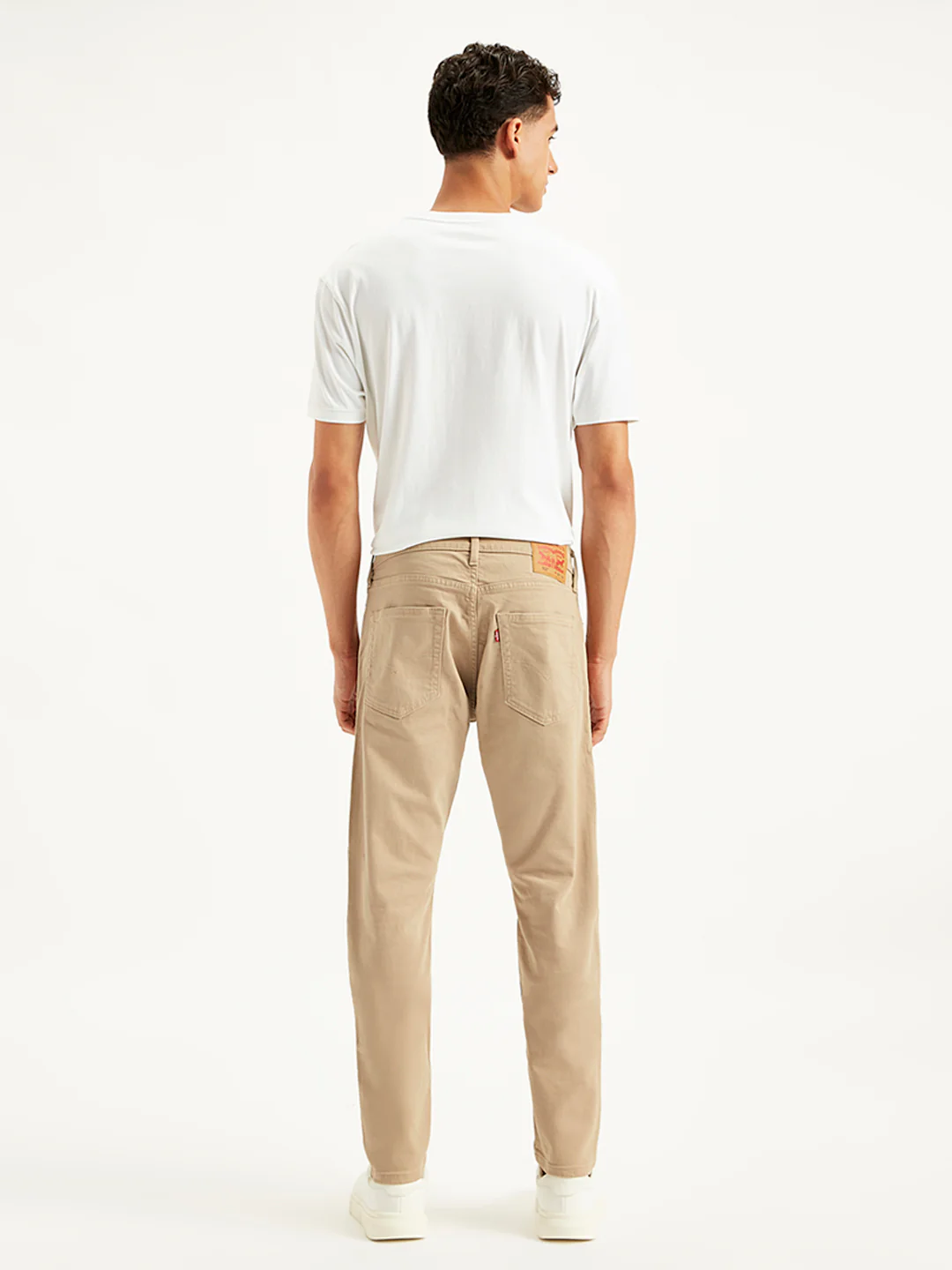 Men's 512 Beige Slim Tapered Fit Mid Rise Jeans - Image 2
