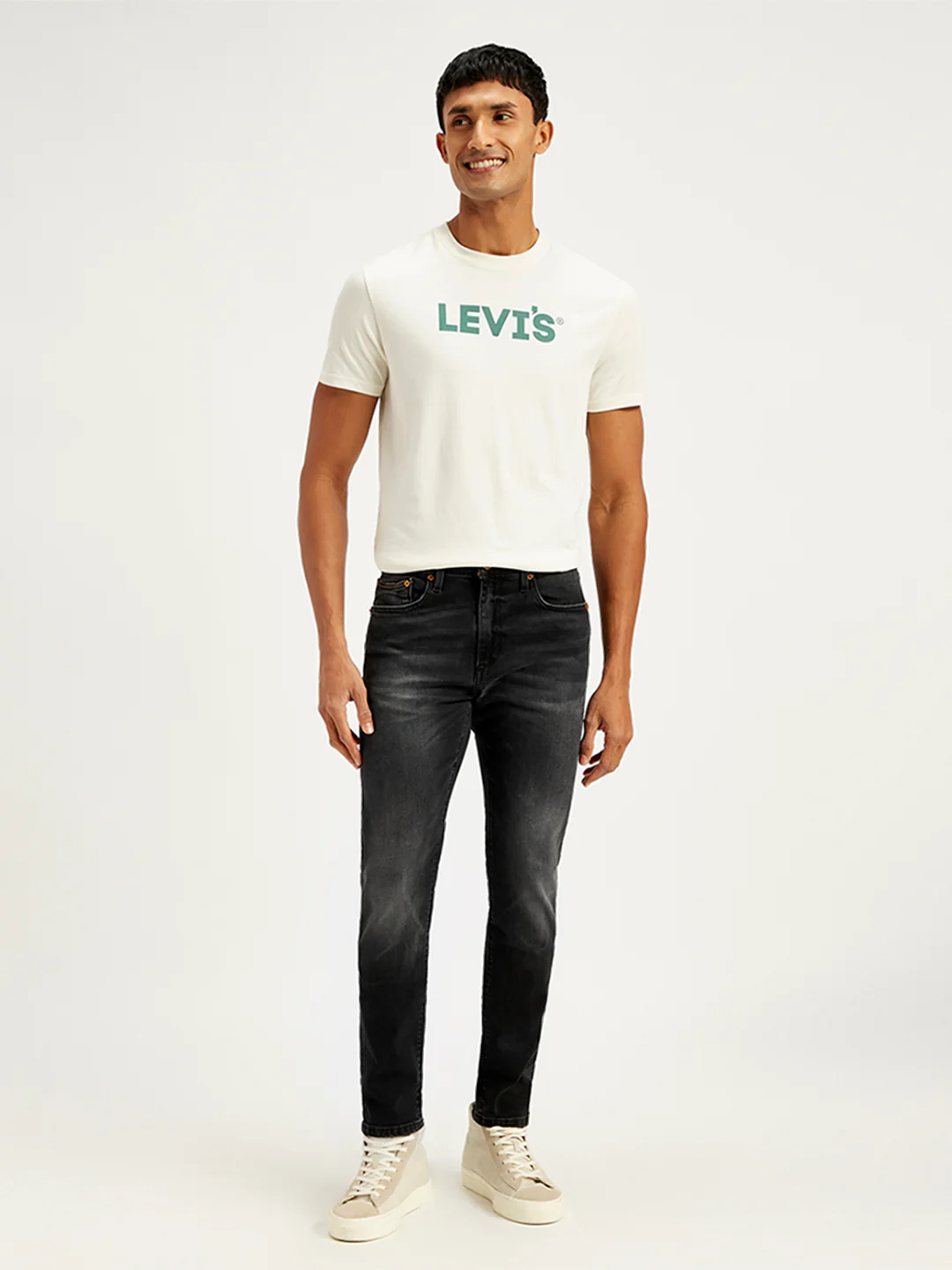 Men's 512 Black Slim Tapered Fit Mid Rise Jeans - Image 2