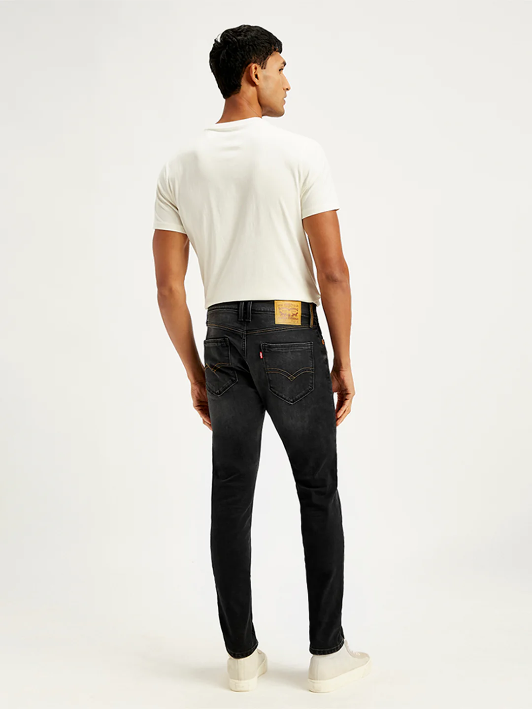 Men's 512 Black Slim Tapered Fit Mid Rise Jeans - Image 3