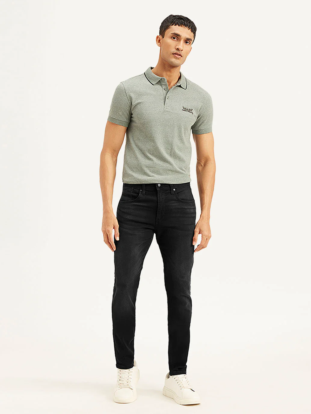 Men's 512 Black Slim Tapered Fit Mid Rise Jeans - Image 2