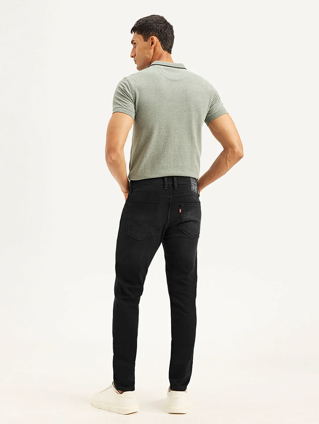 Men's 512 Black Slim Tapered Fit Mid Rise Jeans - Image 3