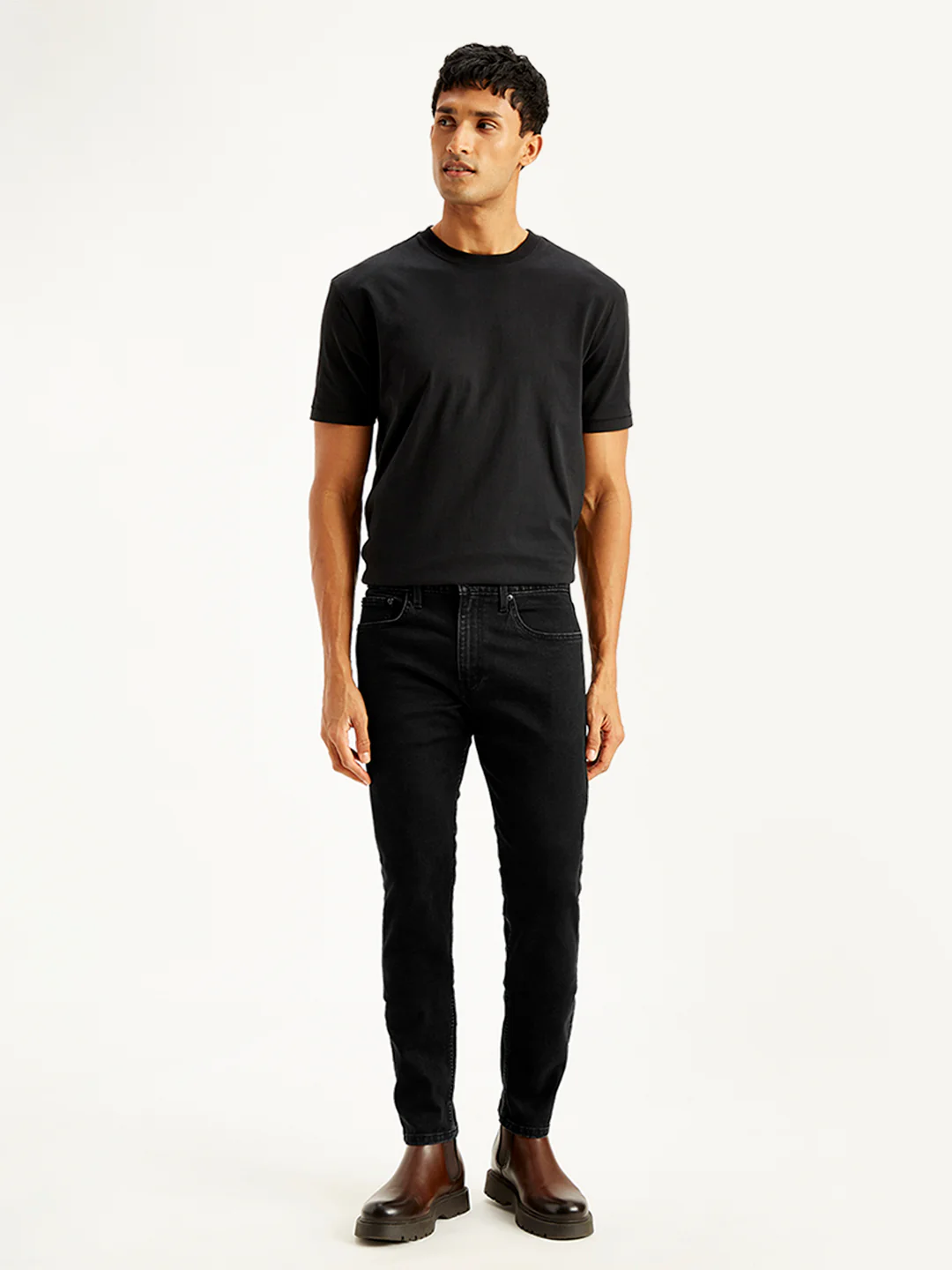 Men's 512 Black Slim Tapered Fit Mid Rise Jeans