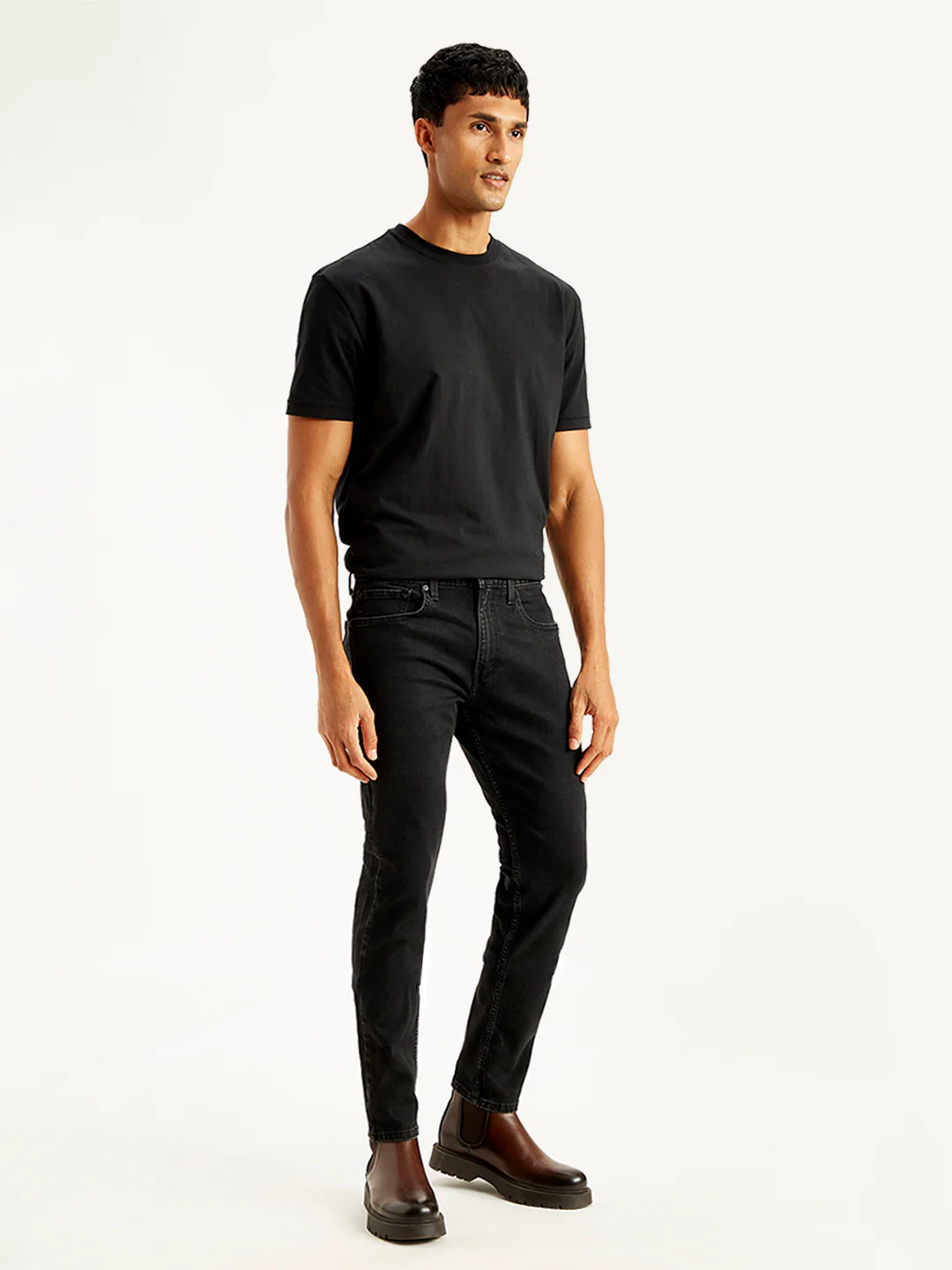 Men's 512 Black Slim Tapered Fit Mid Rise Jeans - Image 3