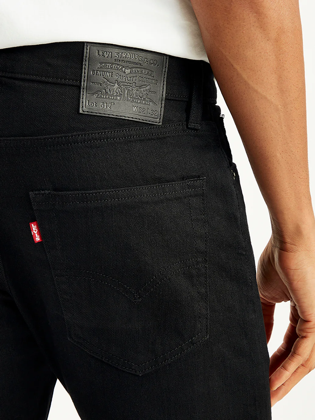 Men's 512 Black Slim Tapered Fit Mid Rise Jeans - Image 5