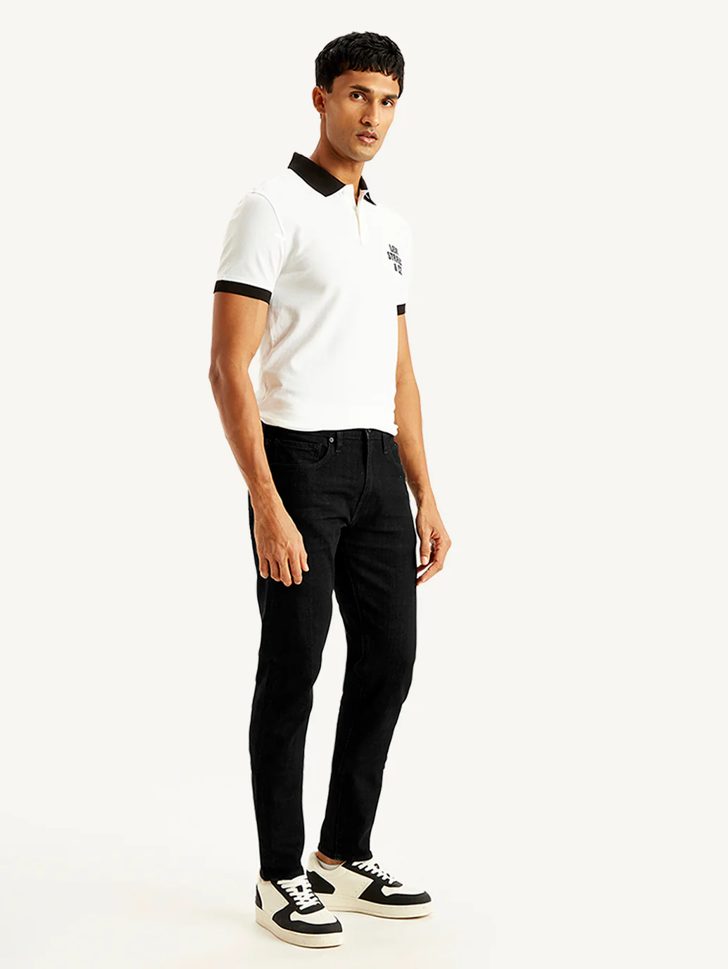 Men's 512 Black Slim Tapered Fit Mid Rise Jeans - Image 6