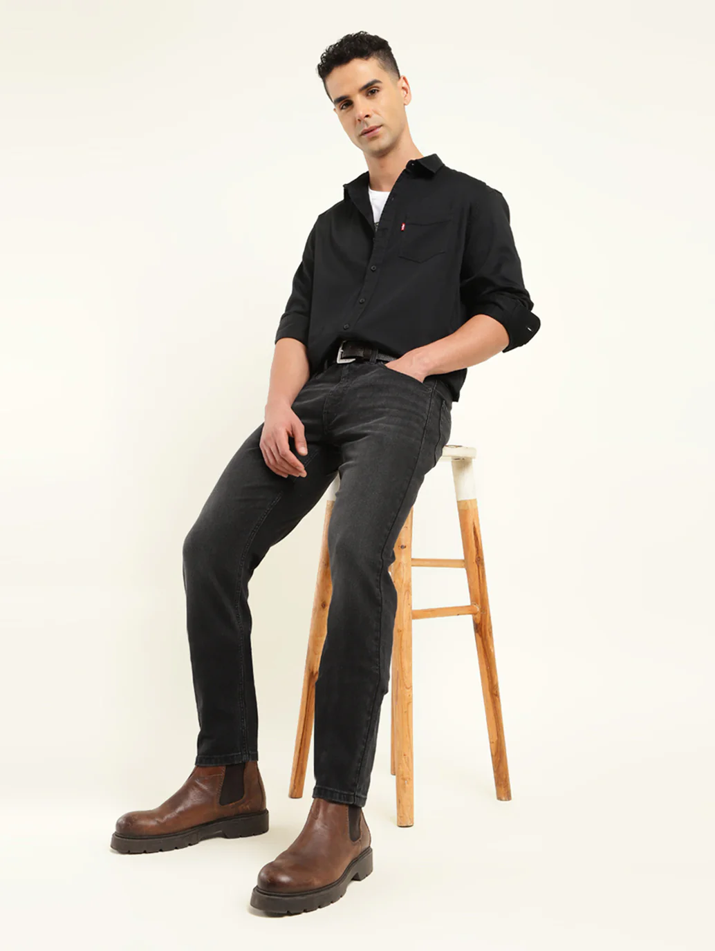 Men's 512 Black Slim Tapered Fit Mid Rise Jeans
