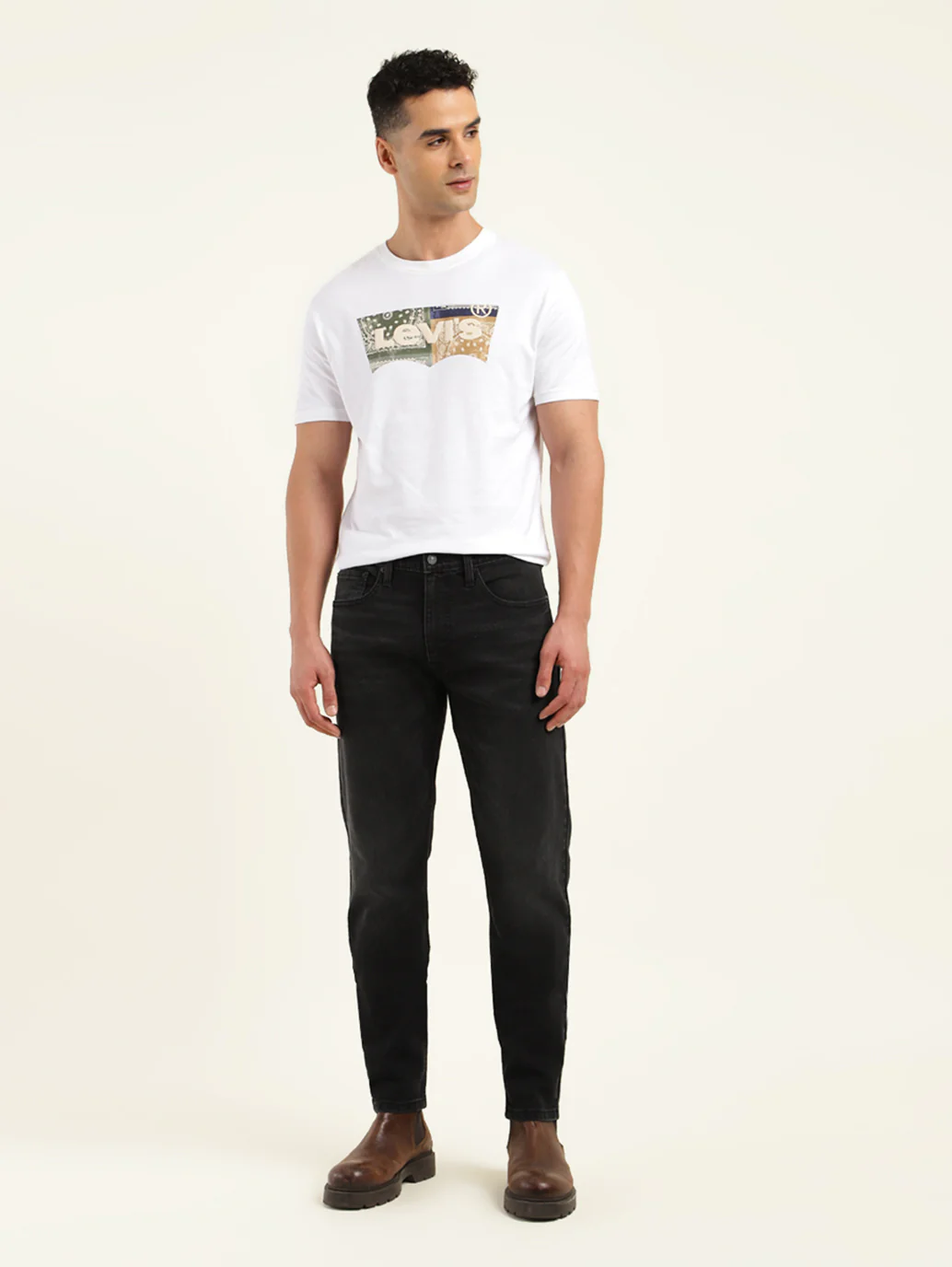 Men's 512 Black Slim Tapered Fit Mid Rise Jeans - Image 2