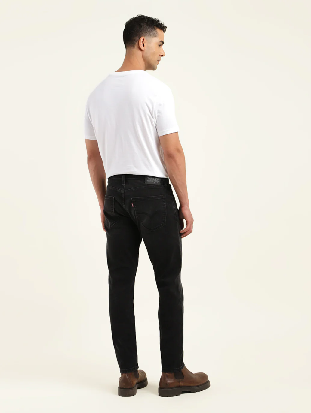 Men's 512 Black Slim Tapered Fit Mid Rise Jeans - Image 3