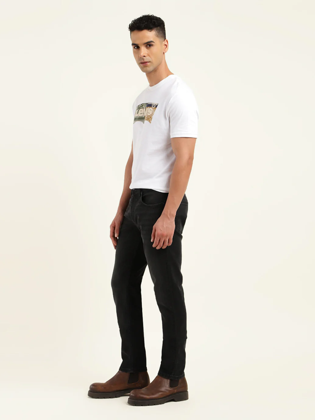 Men's 512 Black Slim Tapered Fit Mid Rise Jeans - Image 6