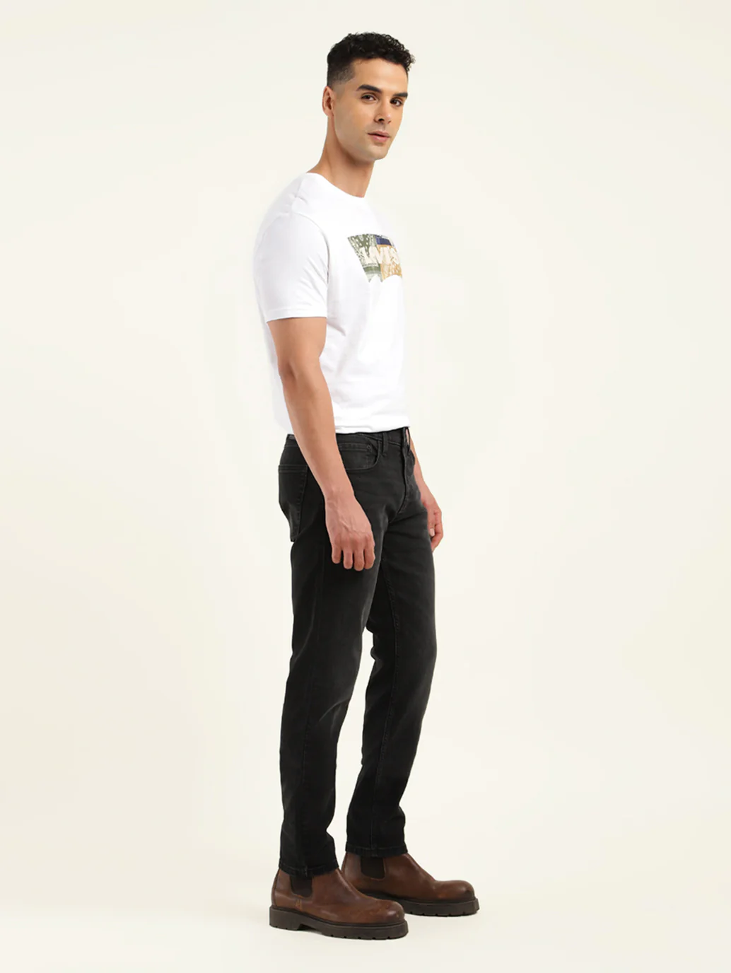 Men's 512 Black Slim Tapered Fit Mid Rise Jeans - Image 7