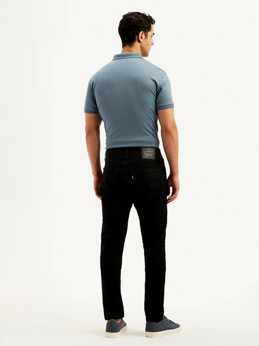 Men's 512 Black Slim Tapered Fit Mid Rise Jeans - Image 3