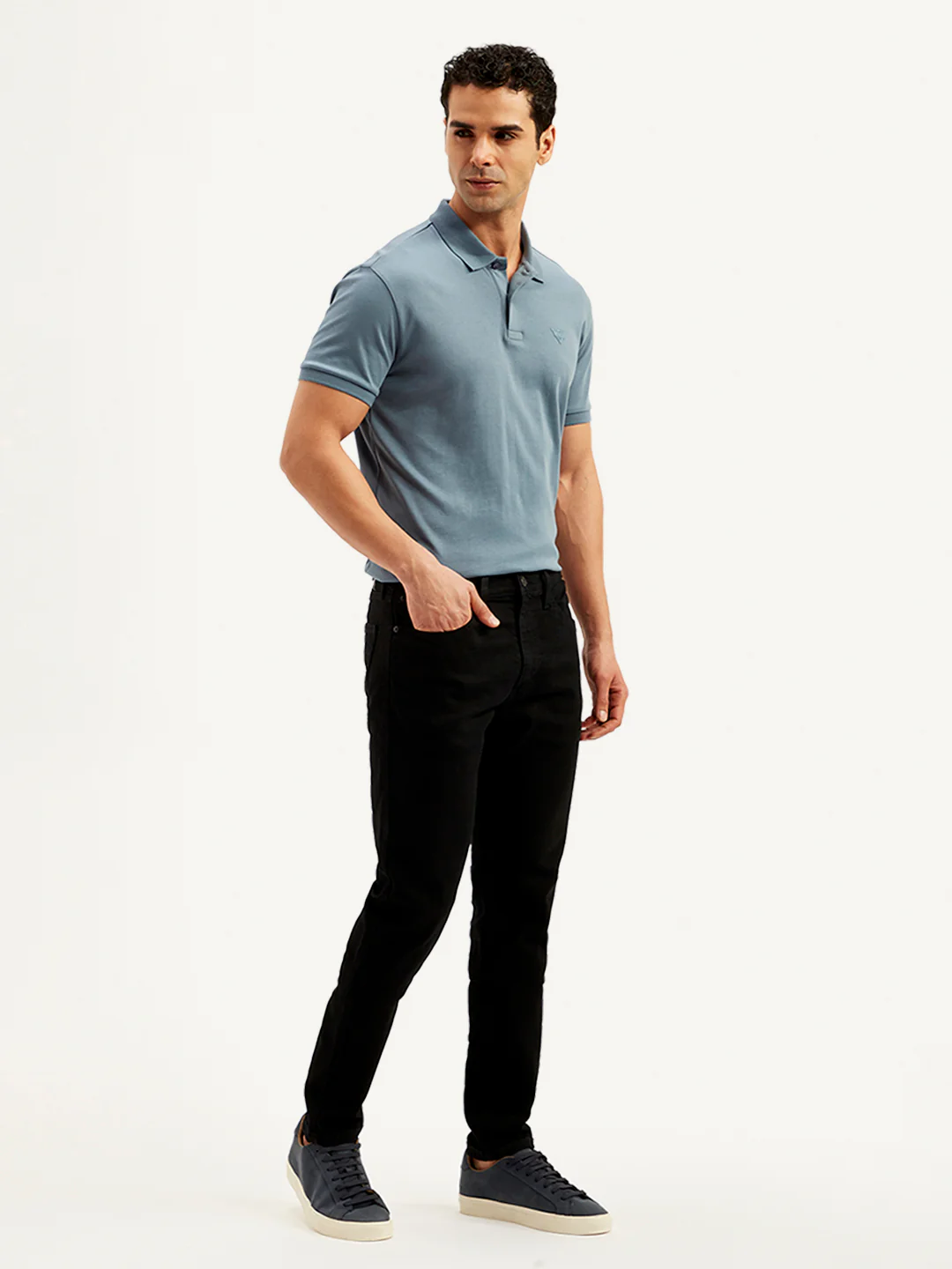 Men's 512 Black Slim Tapered Fit Mid Rise Jeans - Image 5