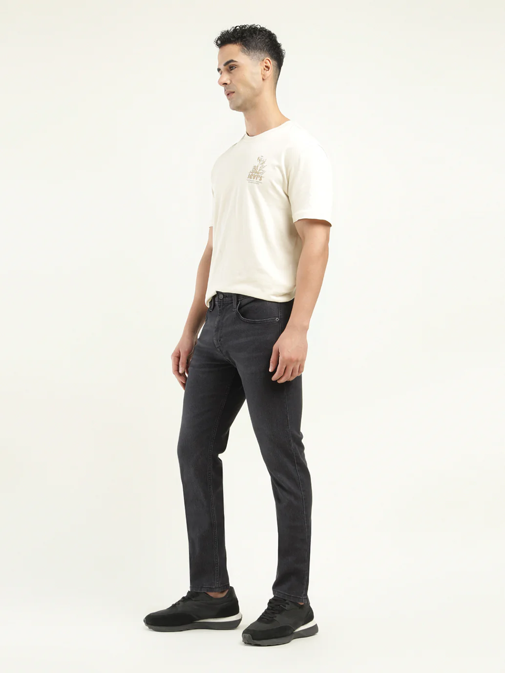 Men's 512 Black Slim Tapered Fit Mid Rise Jeans - Image 6