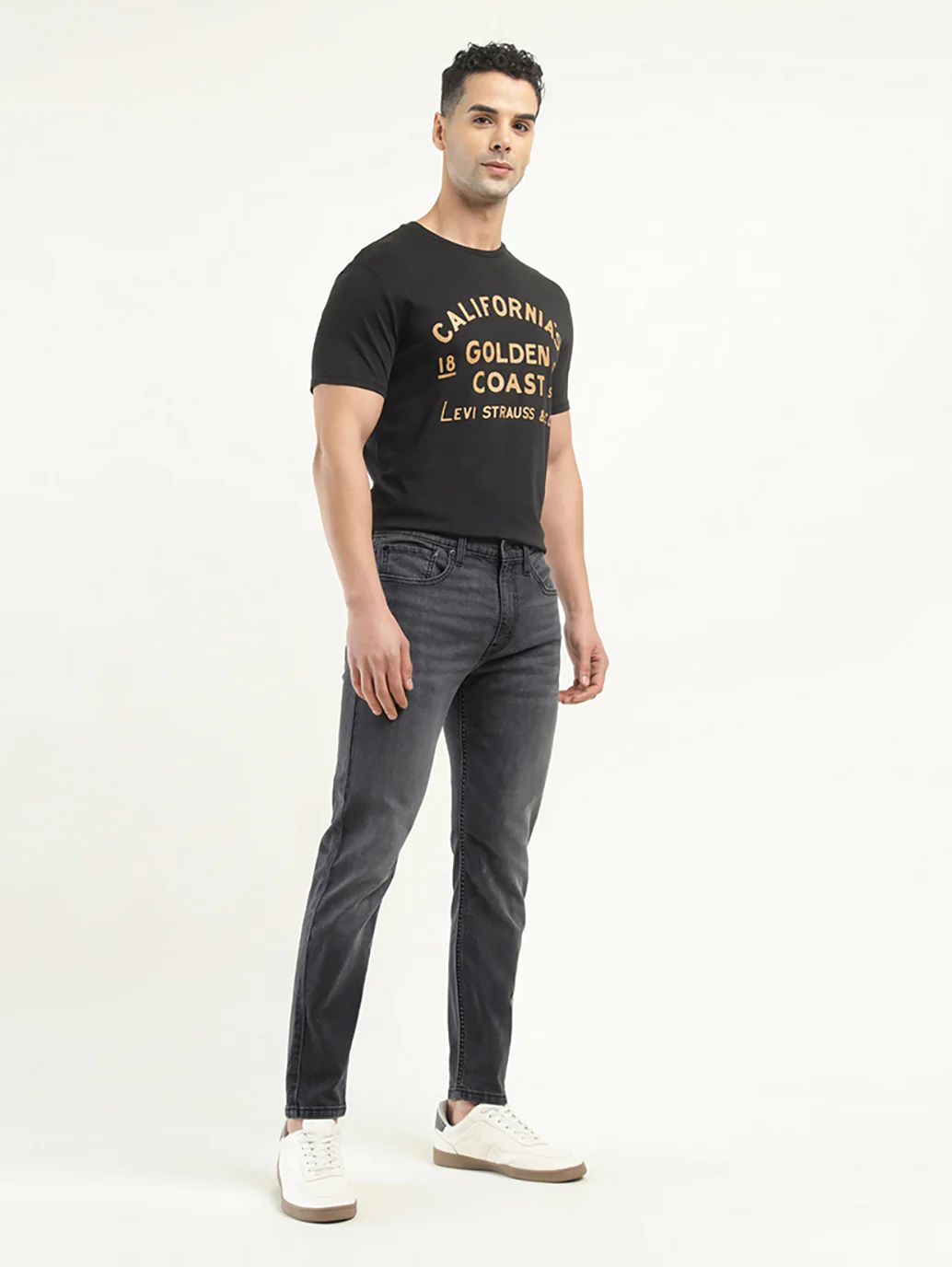 Men's 512 Black Slim Tapered Fit Mid Rise Jeans - Image 6