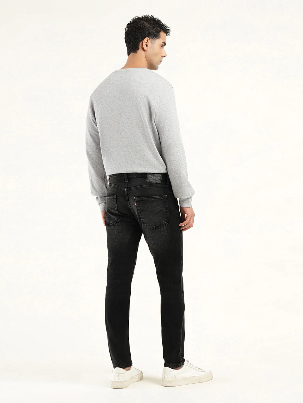 Men's 512 Black Slim Tapered Fit Mid Rise Jeans - Image 3