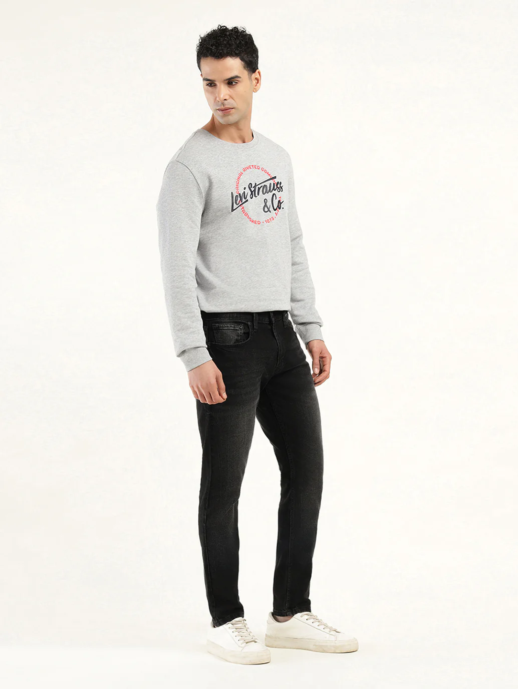 Men's 512 Black Slim Tapered Fit Mid Rise Jeans - Image 6
