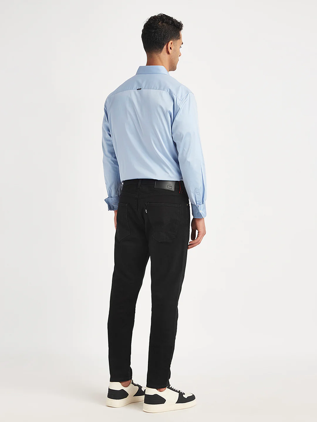 Men's Redloop 512 Black Slim Tapered Fit Mid Rise Jeans - Image 2