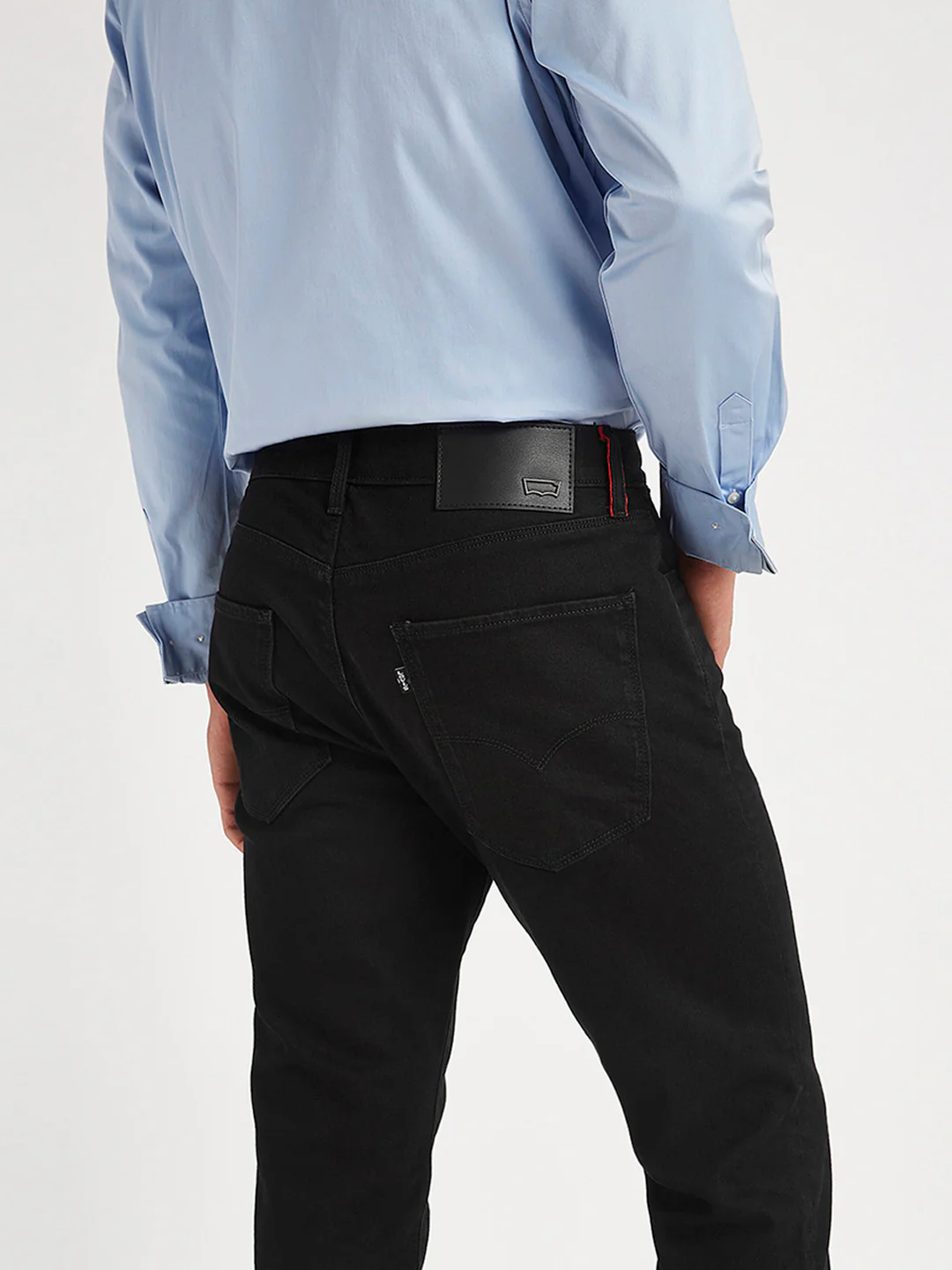 Men's Redloop 512 Black Slim Tapered Fit Mid Rise Jeans - Image 5