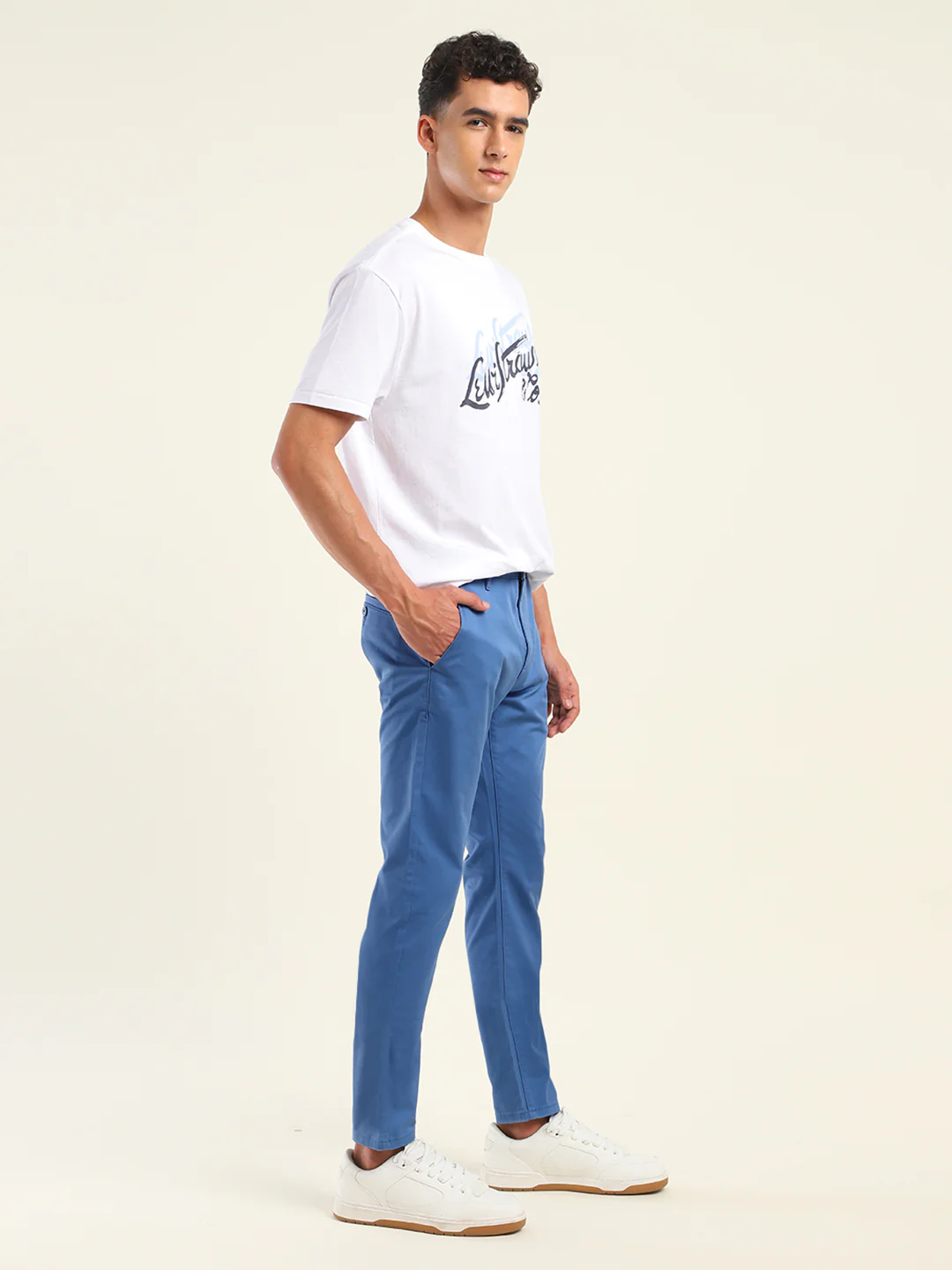 Men's 512 Slim Tapered Fit Blue Chinos - Image 5