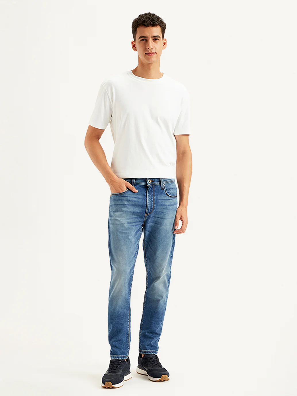 Men's 512 Blue Slim Tapered Fit Mid Rise Jeans - Image 2