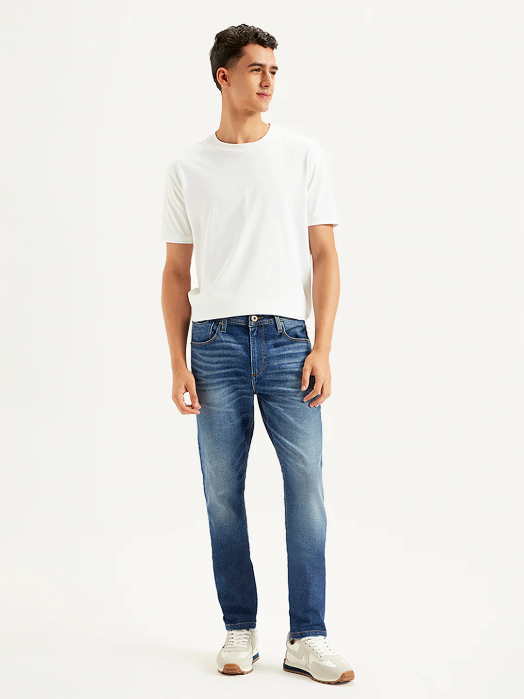 Men's 512 Blue Slim Tapered Fit Mid Rise Jeans