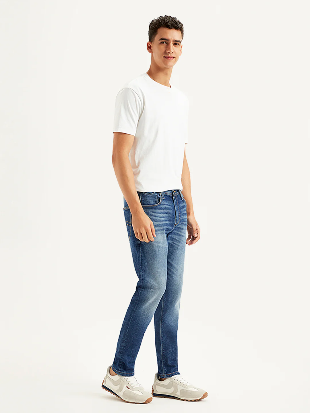 Men's 512 Blue Slim Tapered Fit Mid Rise Jeans - Image 3