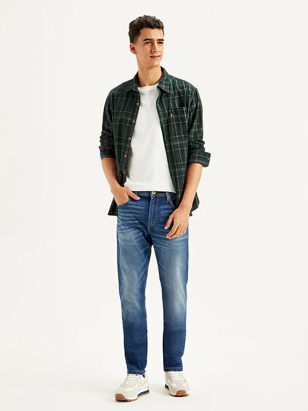 Men's 512 Blue Slim Tapered Fit Mid Rise Jeans - Image 6