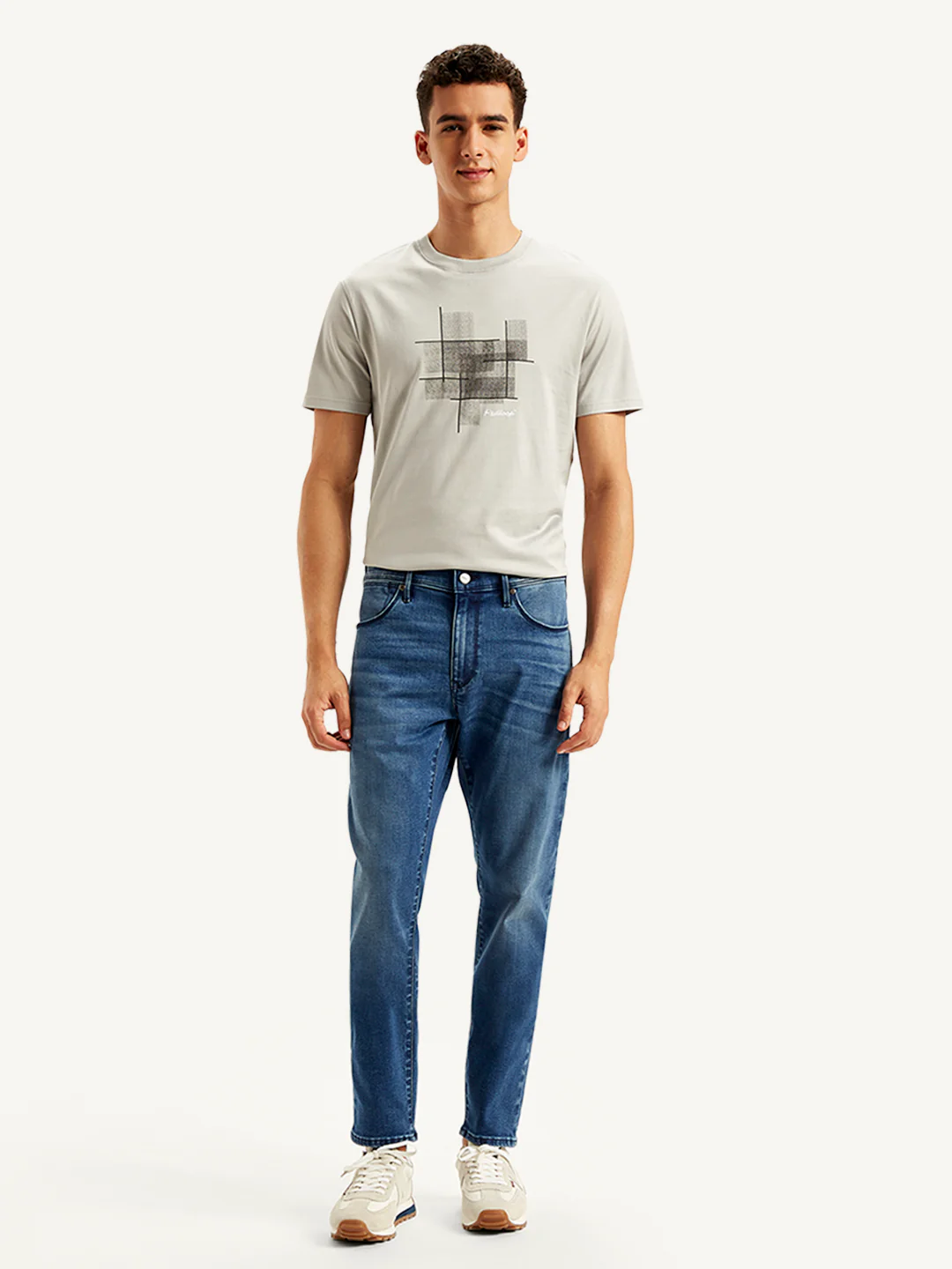 Men's Redloop 512 Blue Slim Tapered Fit Mid Rise Jeans - Image 2