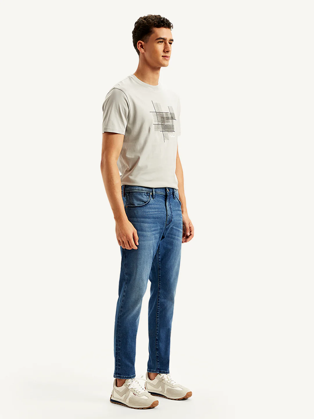 Men's Redloop 512 Blue Slim Tapered Fit Mid Rise Jeans - Image 5