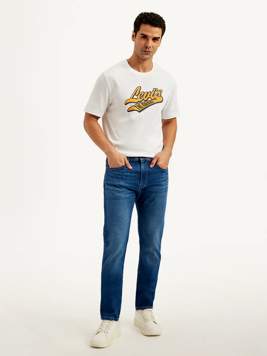Men's 512 Blue Slim Tapered Fit Mid Rise Jeans - Image 2