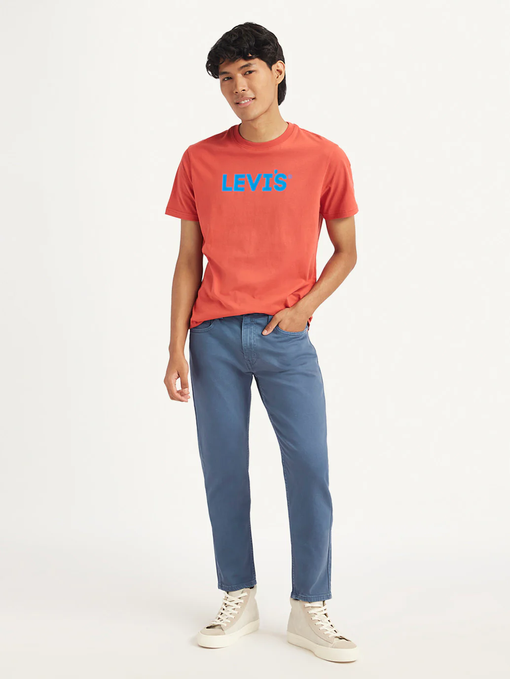 Men's 512 Blue Slim Tapered Fit Mid Rise Jeans