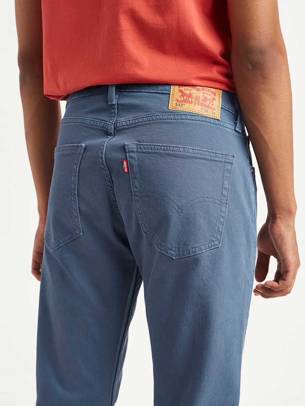 Men's 512 Blue Slim Tapered Fit Mid Rise Jeans - Image 5