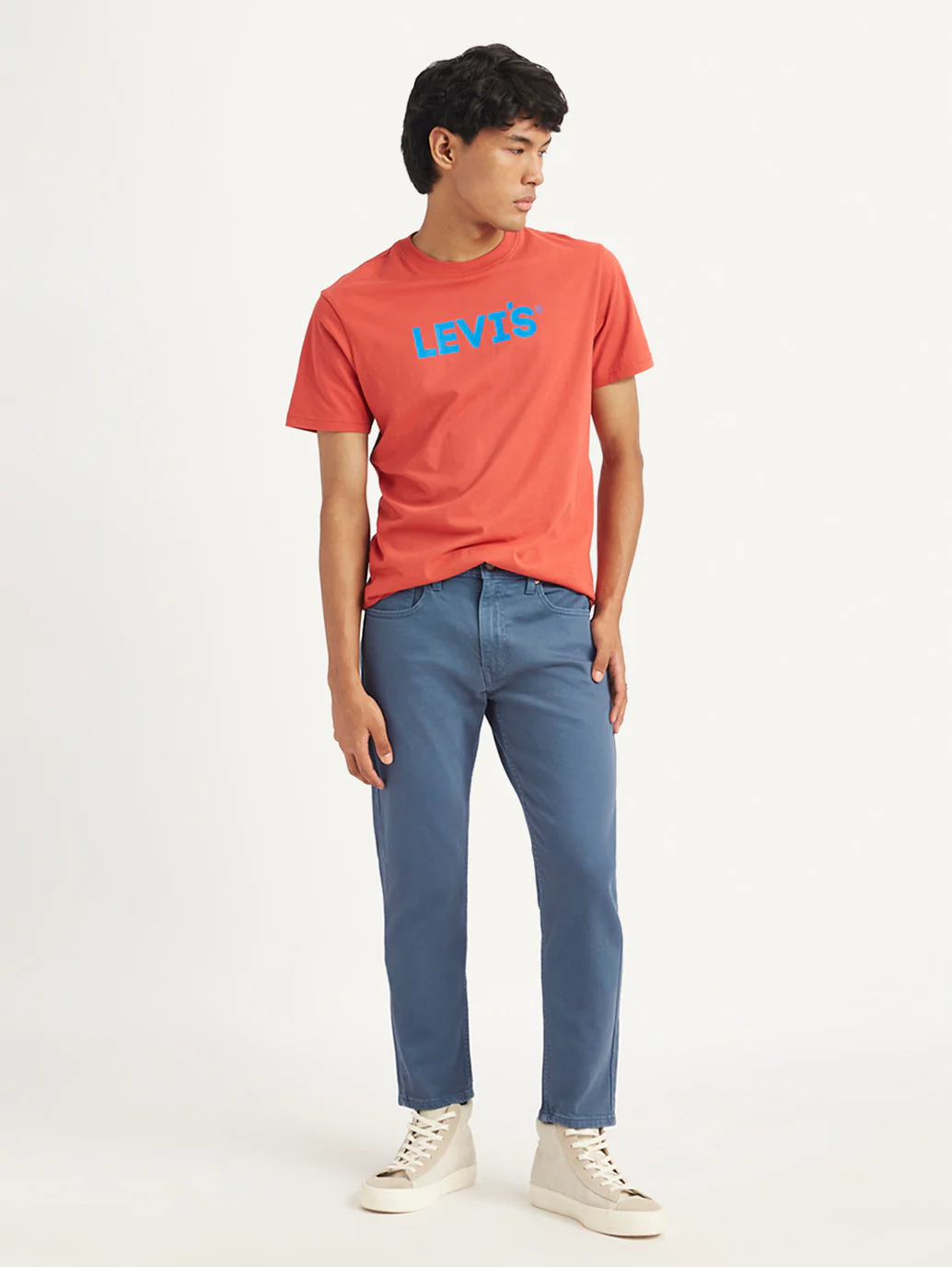 Men's 512 Blue Slim Tapered Fit Mid Rise Jeans - Image 6
