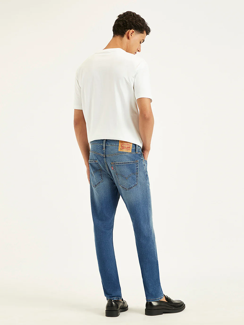 Men's 512 Blue Slim Tapered Fit Mid Rise Jeans - Image 6