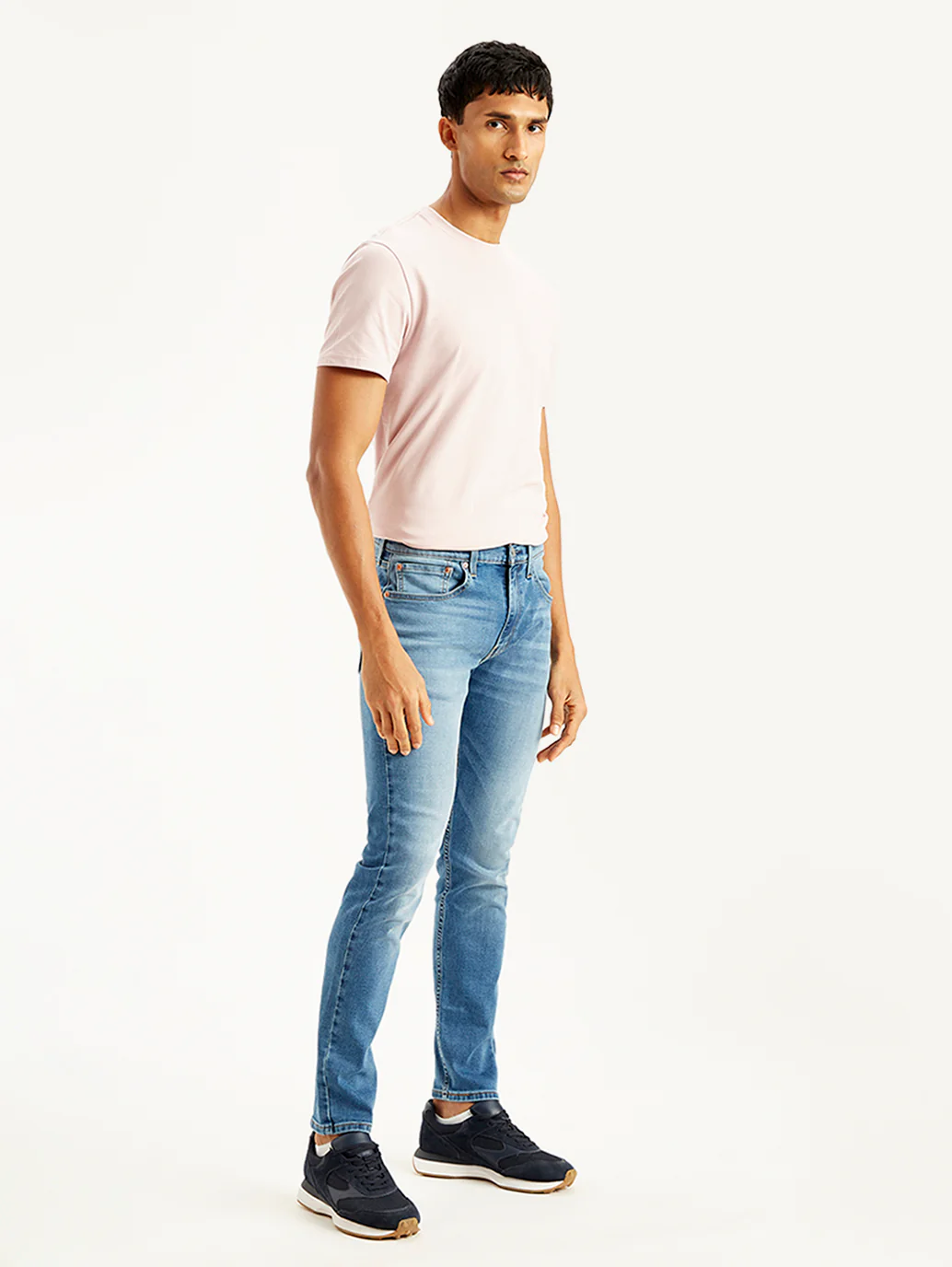 Men's 512 Blue Slim Tapered Fit Mid Rise Jeans - Image 6