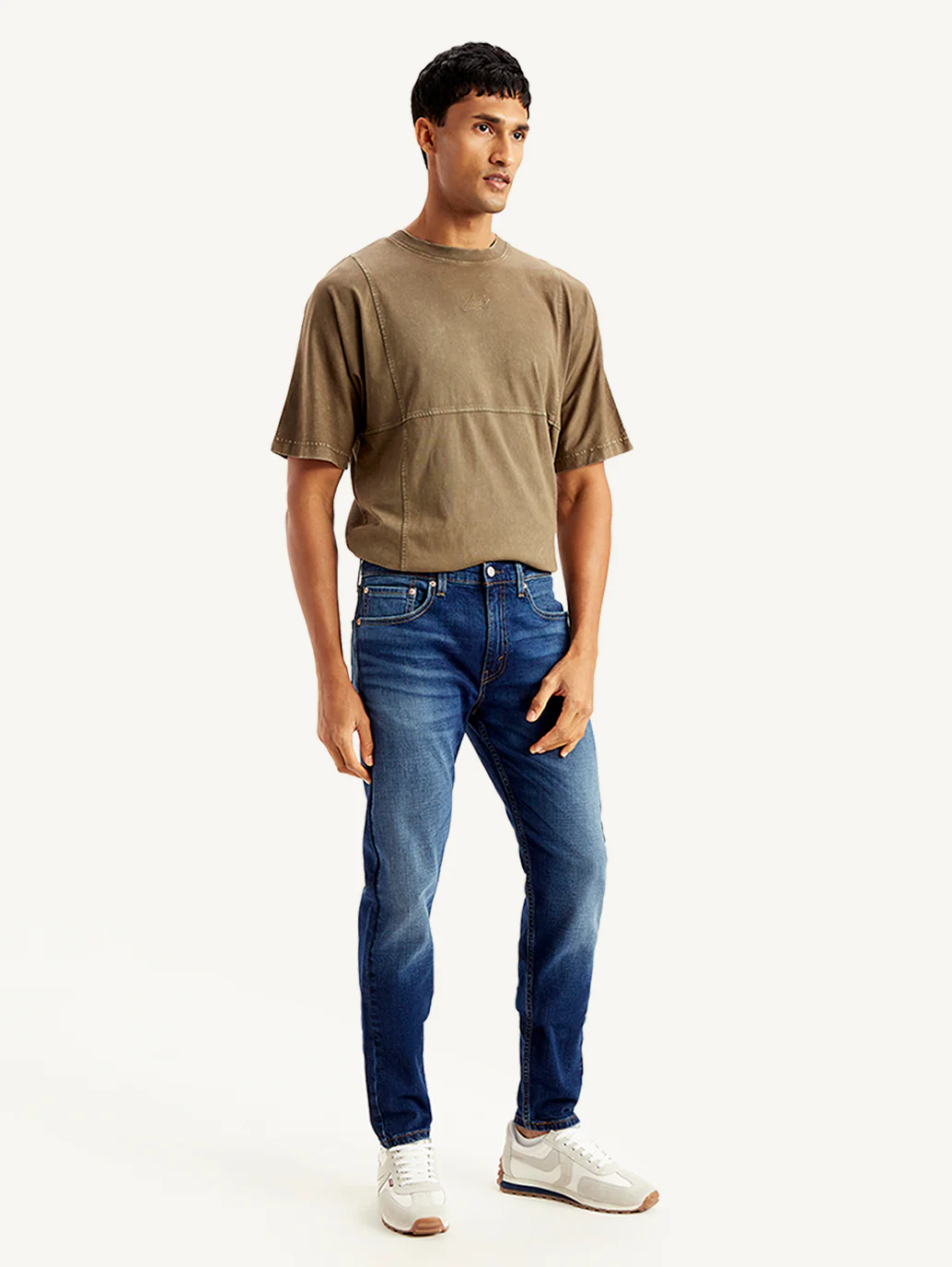 Men's 512 Blue Slim Tapered Fit Mid Rise Jeans - Image 6
