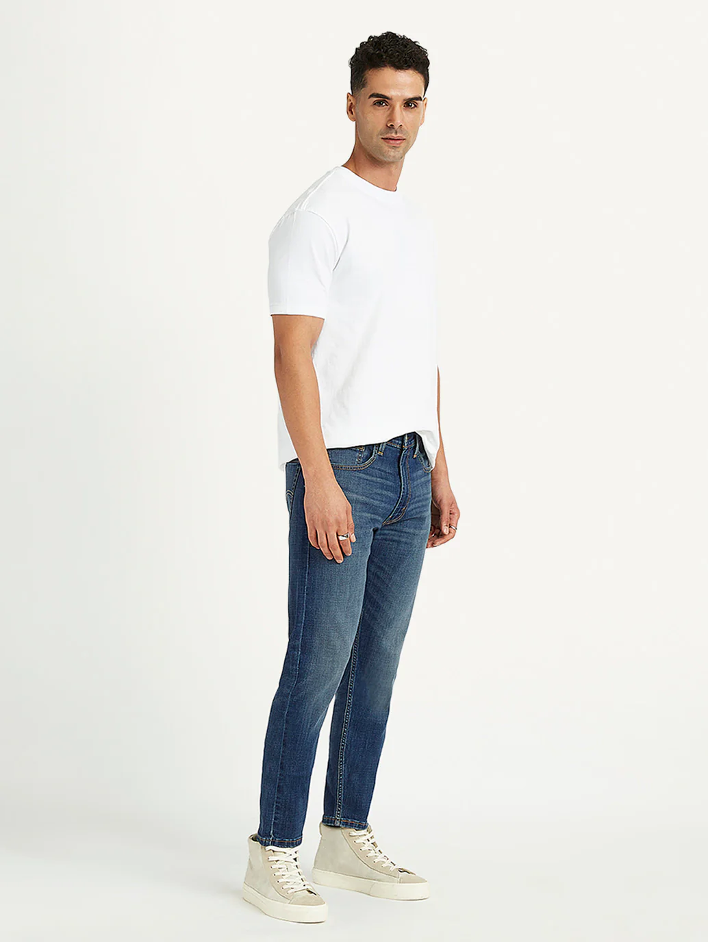 Men's 512 Blue Slim Tapered Fit Mid Rise Jeans